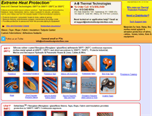 Tablet Screenshot of extremeheatprotection.com